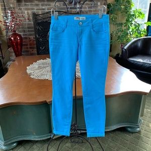 Iei Ashley Blue Lowrise Pants
